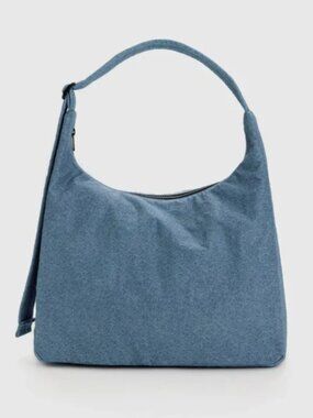 BAGGU Digital Denim Nylon Shoulder Bag